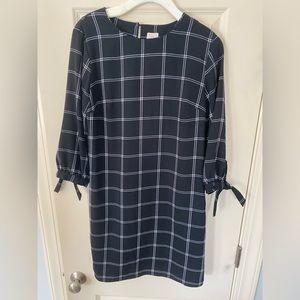 Ladies Black & White window pane dress.